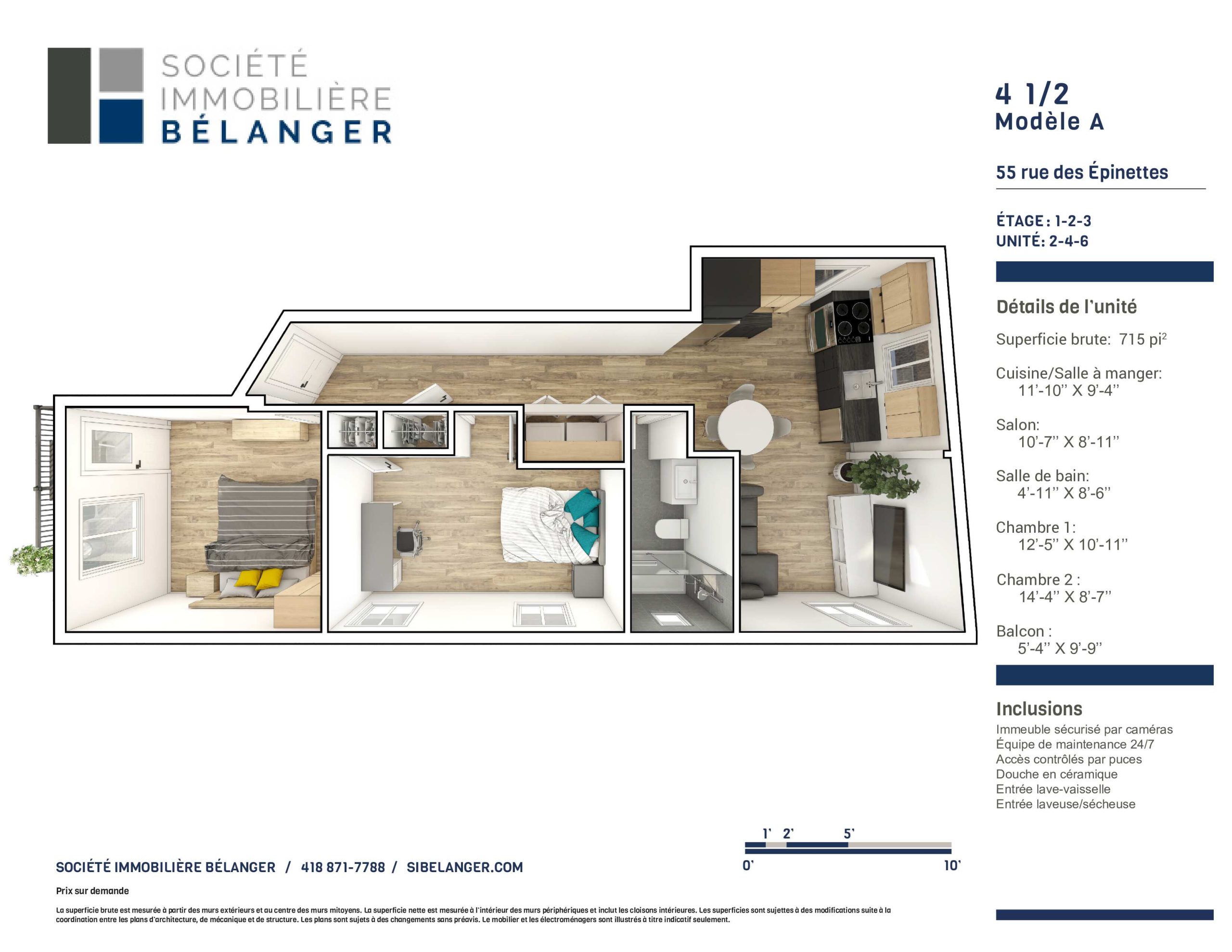 Plan de l'appartement