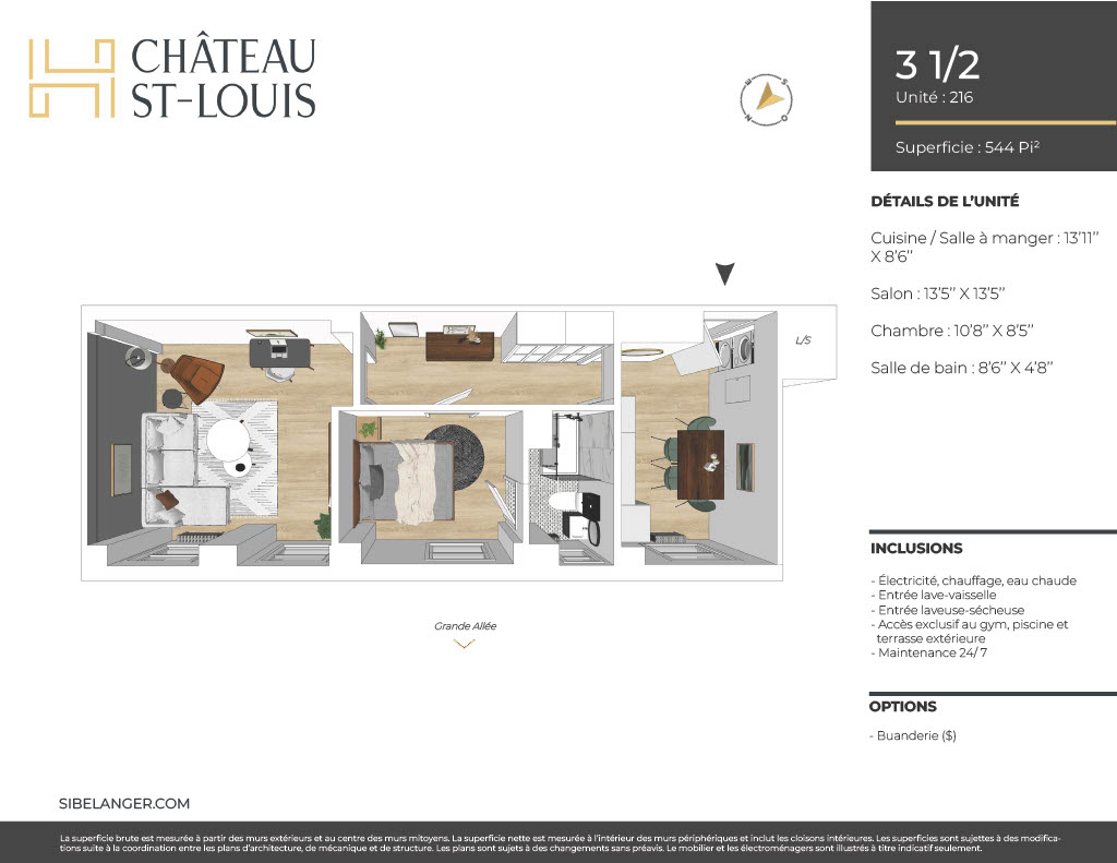 Plan de l'appartement