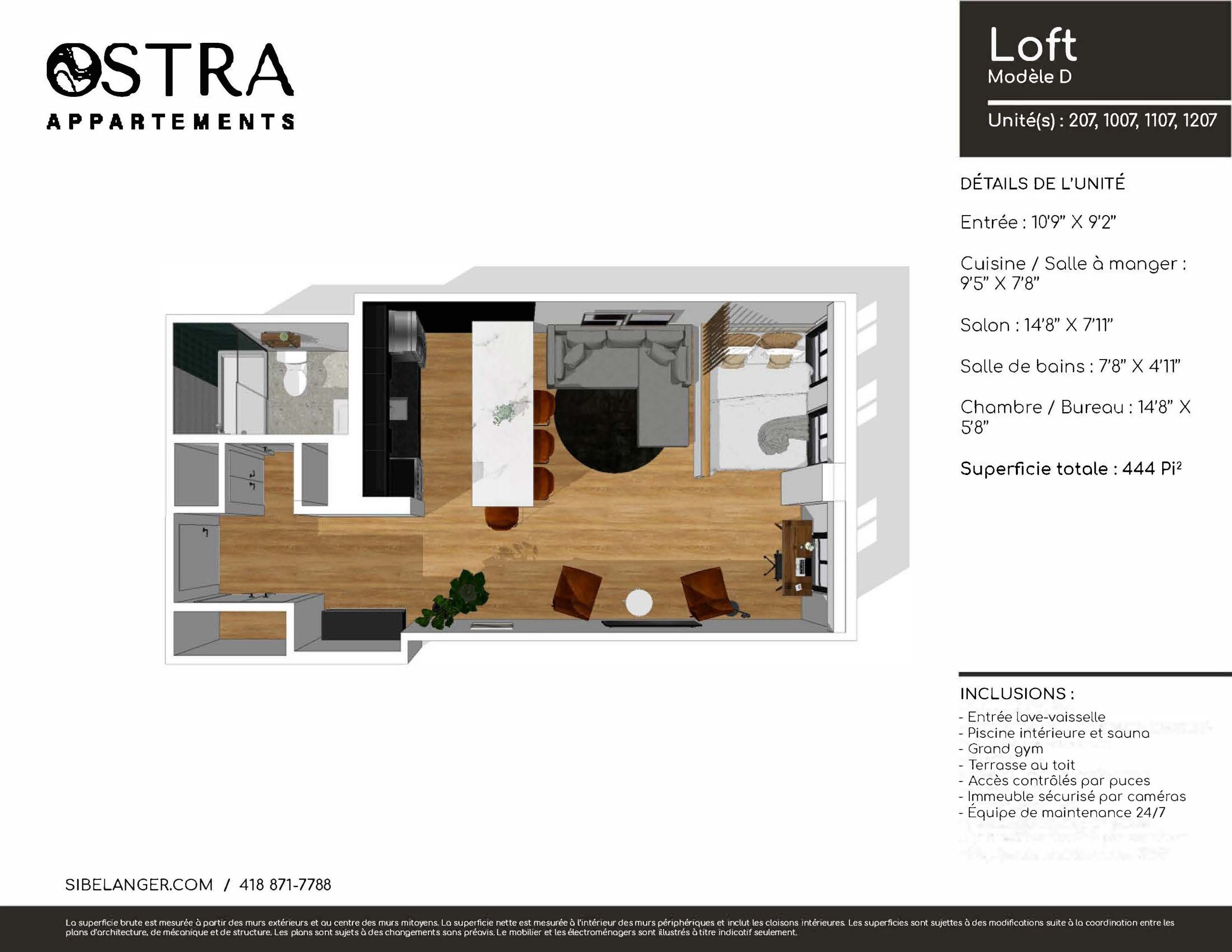 Plan de l'appartement