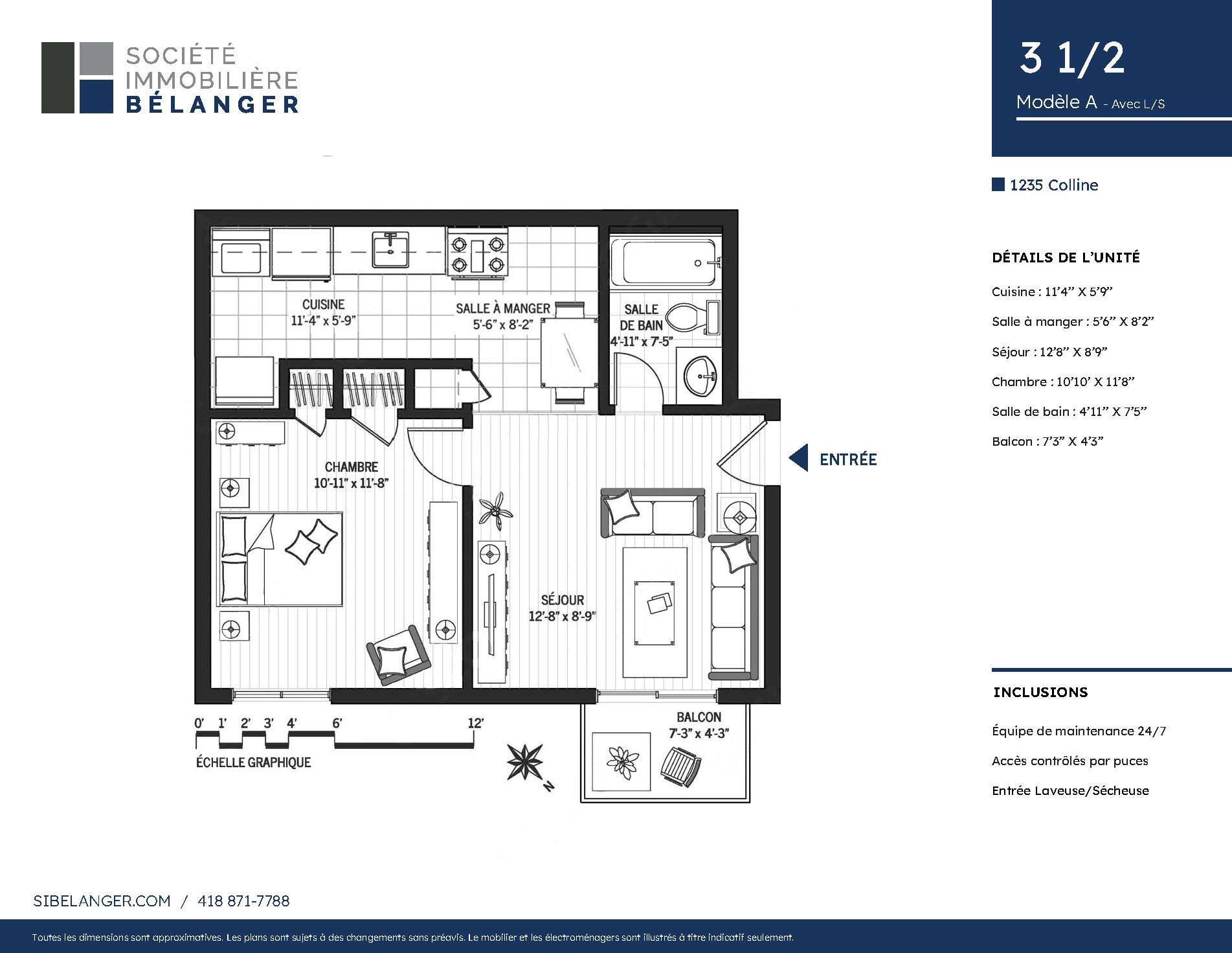 Plan de l'appartement